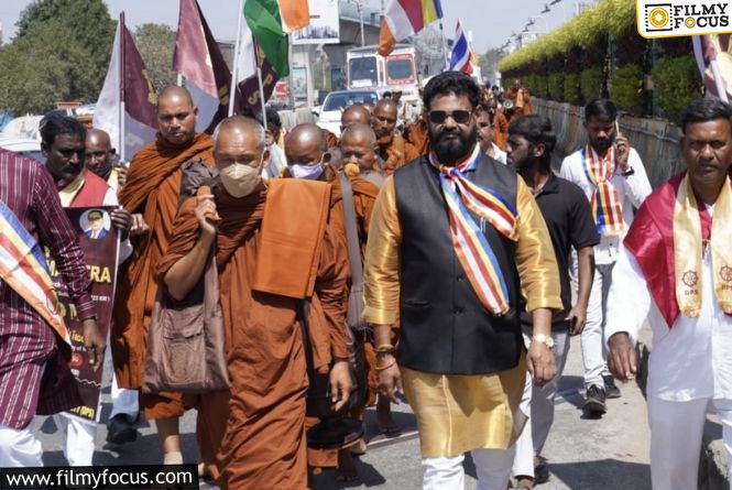 “King Buddha” Shooting Across Global Buddhist Nations – Hollywood Director Satya Reddy Participates In World Peace Padayatra